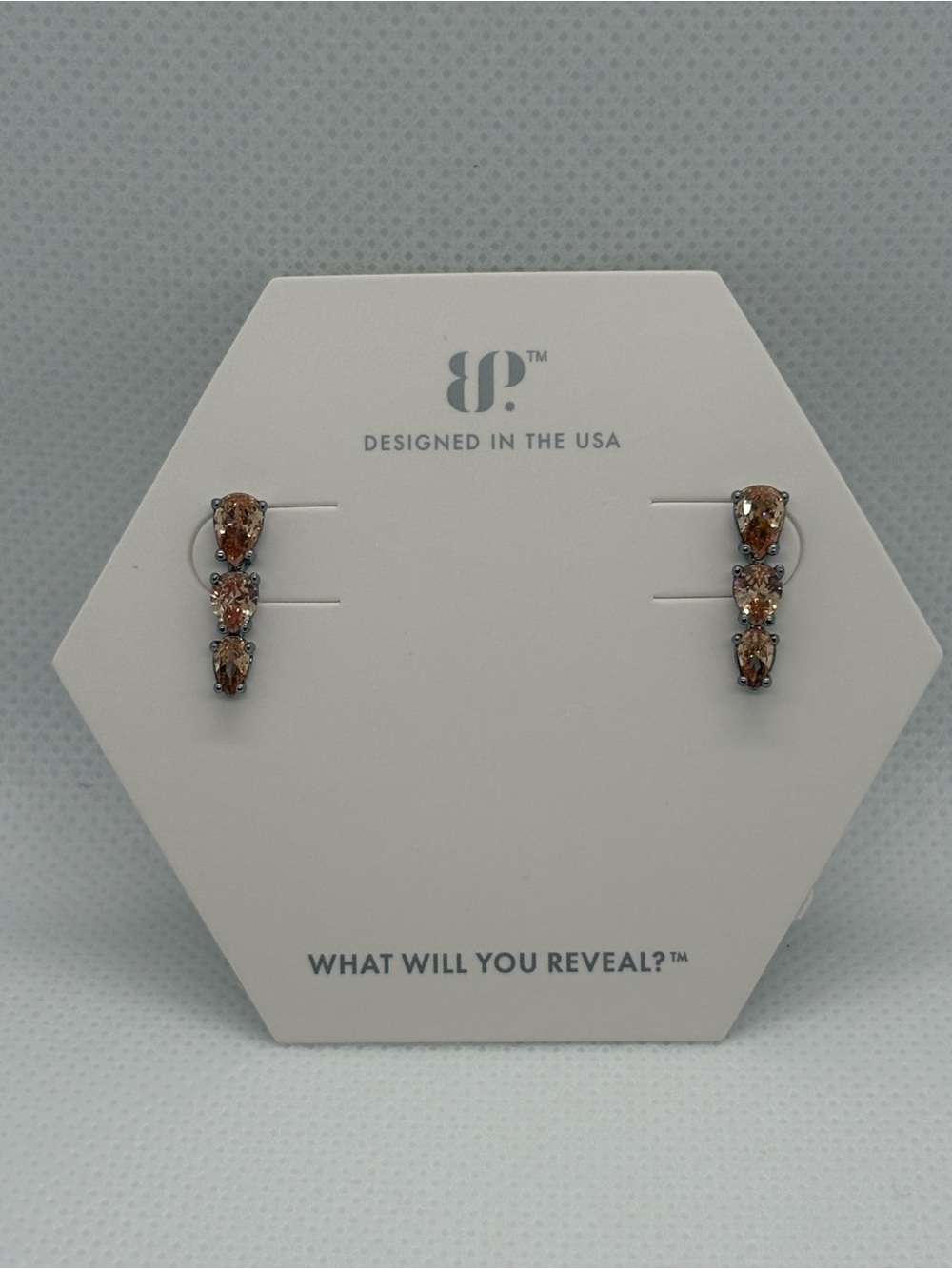 Smokey Topaz Cubic Zirconia Earrings